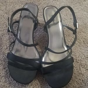 Black strappy sandals